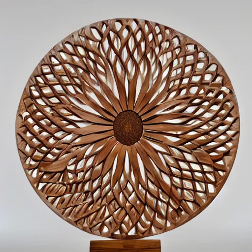 Prompt: mohammadreza shajarian wooden sculpture