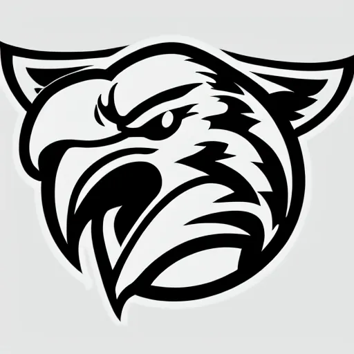 Image similar to sports logo detailed vector eagle