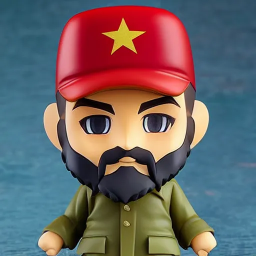 Prompt: fidel castro nendoroid