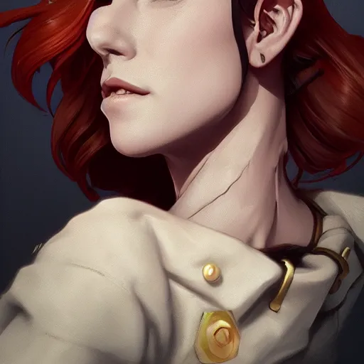 Prompt: character portrait of Moira from Overwatch, dystopian mood, intricate, wild, highly detailed, digital painting, artstation, upper body, concept art, smooth, sharp focus, illustration, art by artgerm and greg rutkowski and alphonse mucha