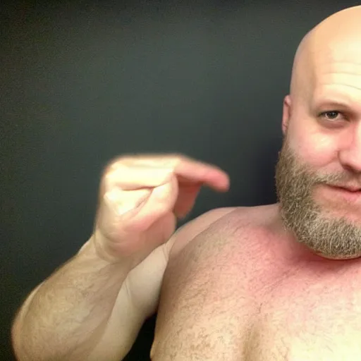 Prompt: bald ethan van sciver with a trimmed grey beard and point nose as an anime character