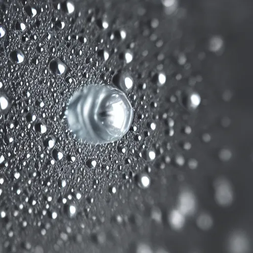 Prompt: a macro of a drop of water