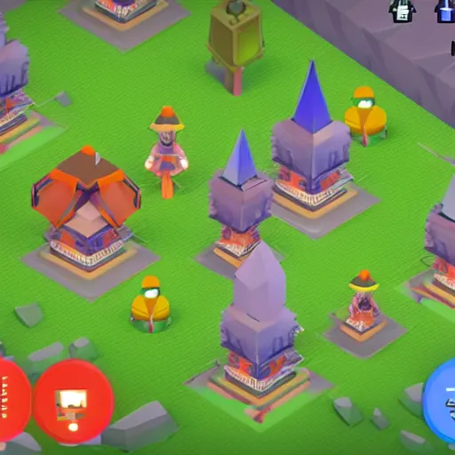 Image similar to fairy tribe in the game polytopia