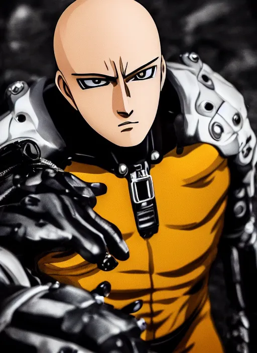 Image similar to A full portrait photo of real-life genos one punch man, f/22, 35mm, 2700K, lighting, perfect faces, award winning photography.