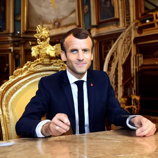 Prompt: Emmanuel Macron on a caravelle ship, dressed like 1500 ship captain, 50mm photography, high quality, 4K