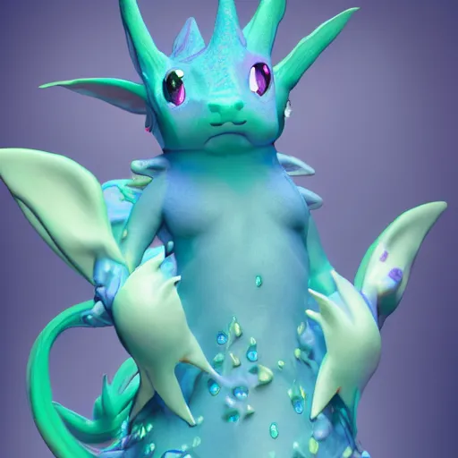 Prompt: a humanoid vaporeon, 8 k, high detail