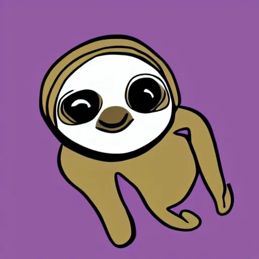 Image similar to stoned sloth, cartoon, animation, drawing, detailed