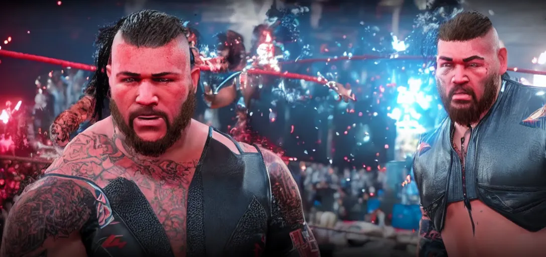 Image similar to WWE 2K23 gameplay reveal trailer 4K60 HDR