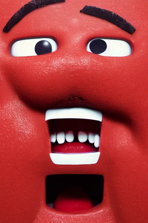 Image similar to a mugshot photograph of the kool - aid man. uhd hyperrealistic photorealisitc hyperdetailed detailed