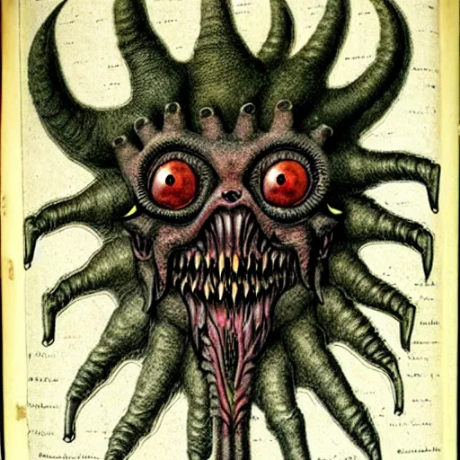 Image similar to bizarre bestiary of repressed unconscious emotional monsters and creatures