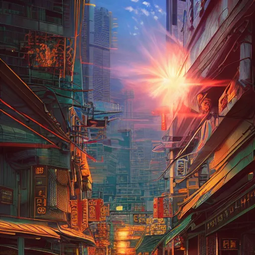 Image similar to the second coming of zhongli by dan mumford, yusuke murata, makoto shinkai, ross tran, cosmic, heavenly, god rays, intricate detail, cinematic, 8 k, cel shaded, unreal engine, featured on artstation, pixiv, anime style, genshin impact