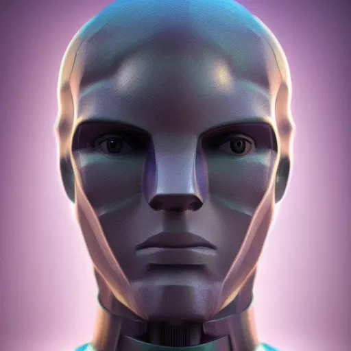 Image similar to hyperrealistic 3 d render of a colorful bust of knight with futuristic fashion elements created by ludvig holmen, brilliantly colored, kingdoms of ether, octane render, 3 d animated, unreal engine 5, volumetric lighting, hdr, cinematic atmosphere, smooth surface, 8 k