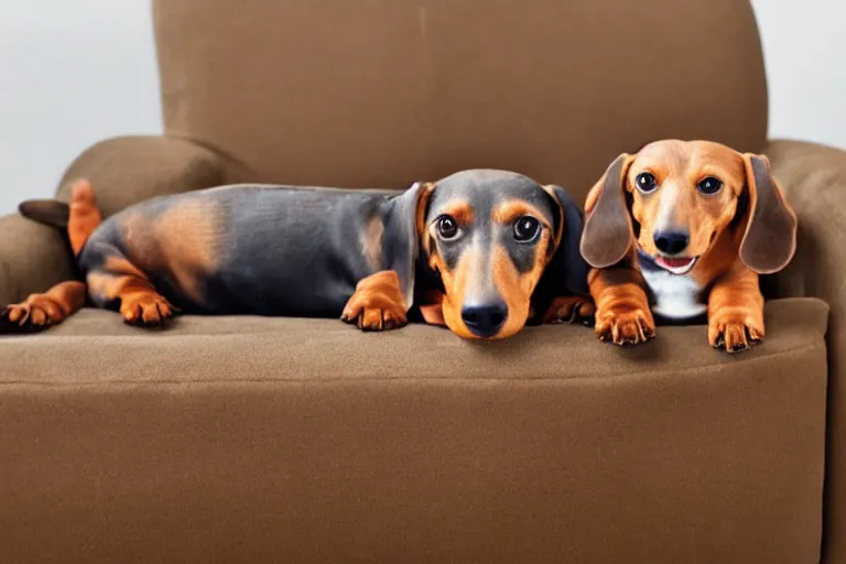 Image similar to dachshund couch, product photo