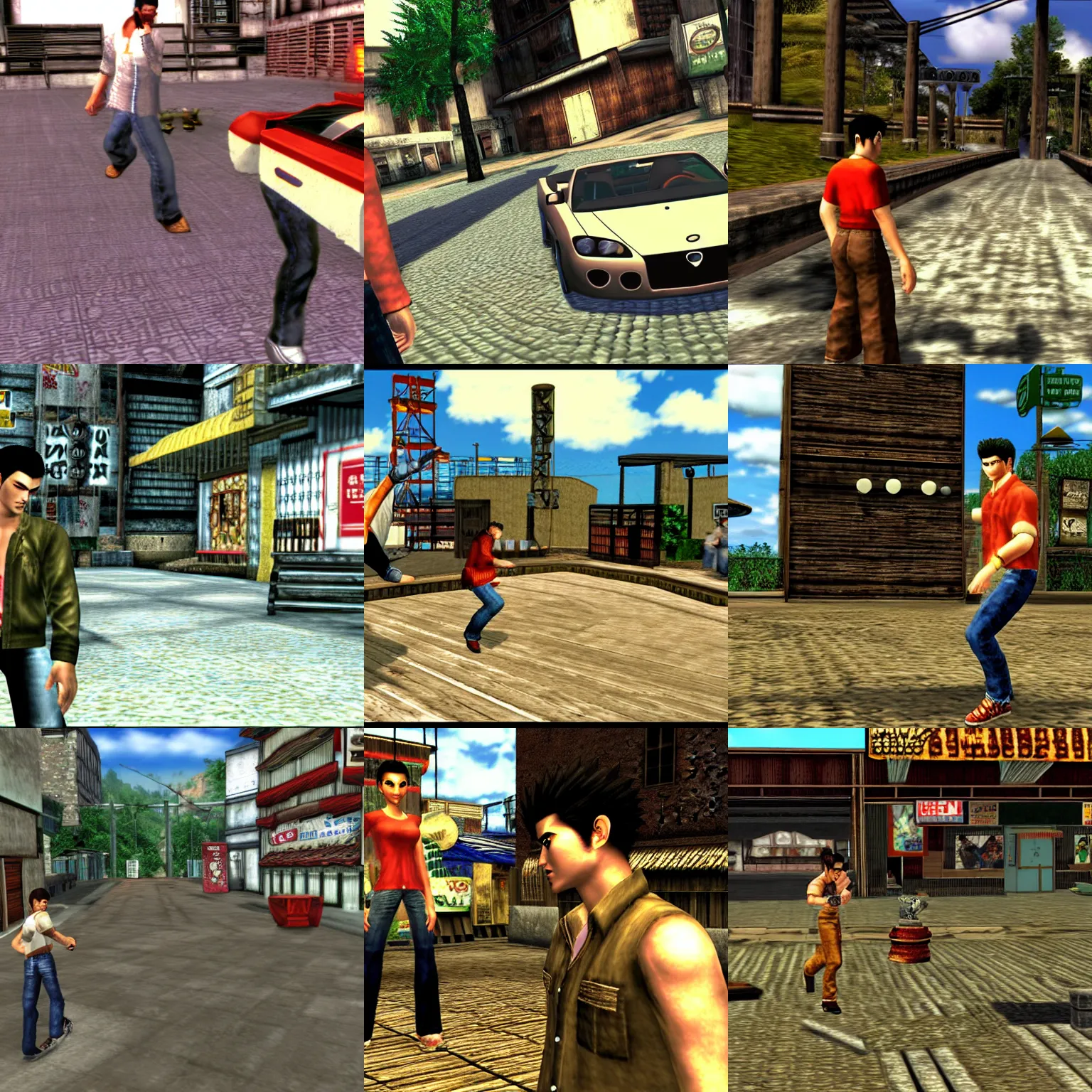 Prompt: Sega Dreamcast, Shenmue Screenshot