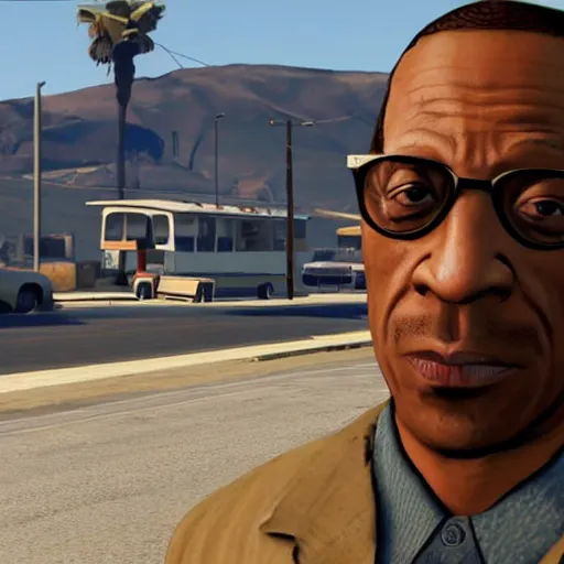 Image similar to gustavo fring in grand theft auto 5,