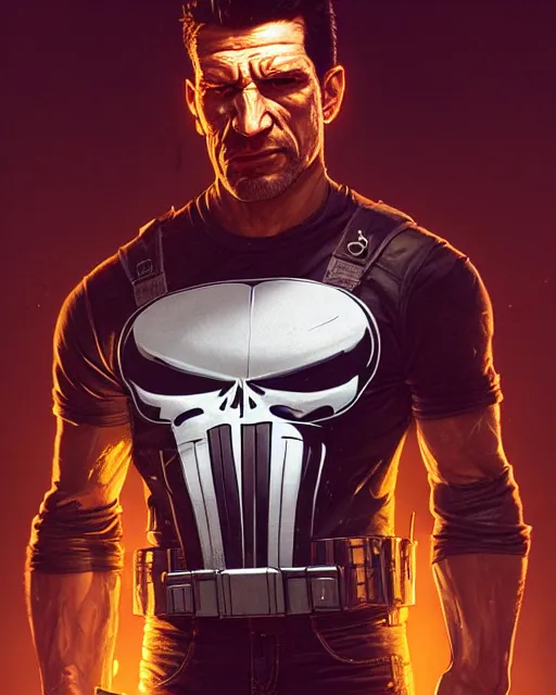 Prompt: highly detailed vfx portrait of the punisher as terminator, stephen bliss, unreal engine, greg rutkowski, loish, rhads, beeple, makoto shinkai and lois van baarle, ilya kuvshinov, rossdraws, tom bagshaw, alphonse mucha, global illumination, detailed and intricate environment