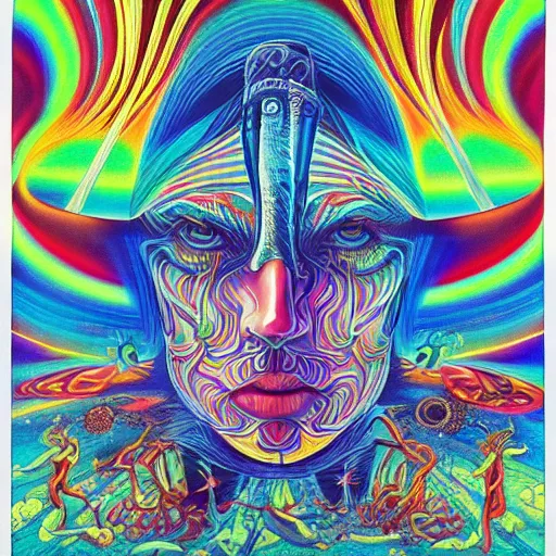 Image similar to post - punk new age album cover, psychedelic, magic, alex gray