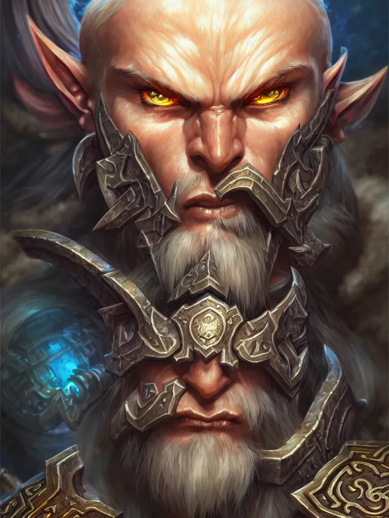 Image similar to World of Warcraft legendary character portrait drawn by Katsuhiro Otomo, photorealistic style, intricate detailed oil painting, detailed illustration, oil painting, painterly feeling, centric composition singular character