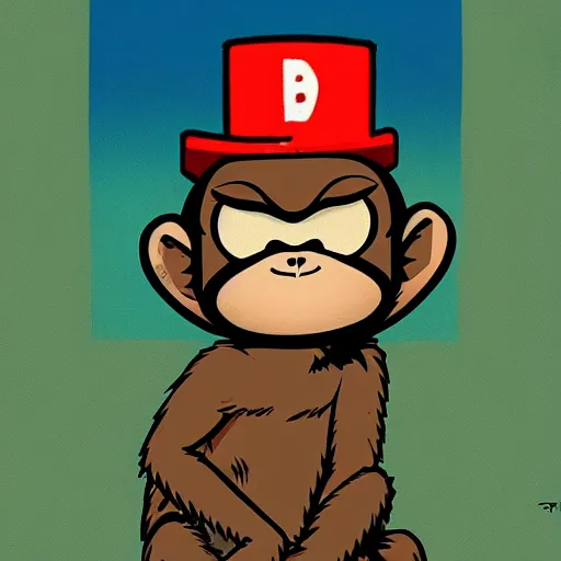 Image similar to cute monkey by Jamie Hewlet