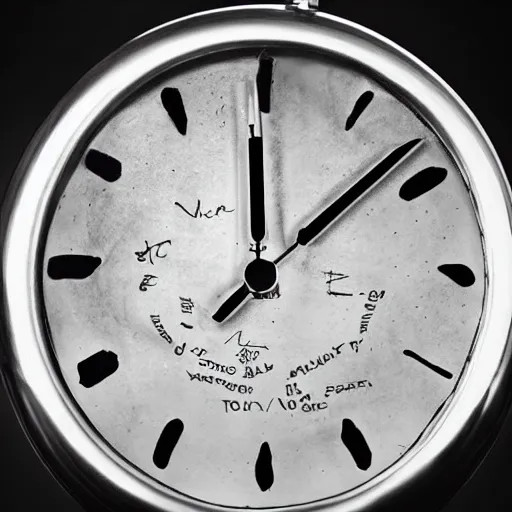 Image similar to hd ultra detailed a clock with the word 'Nick' inscribed on it and an apple by tommy ingberg