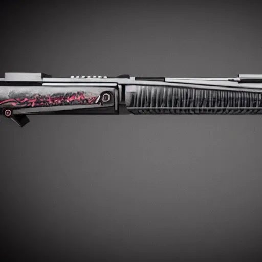 Prompt: futuristic weapon shotgun, long shot