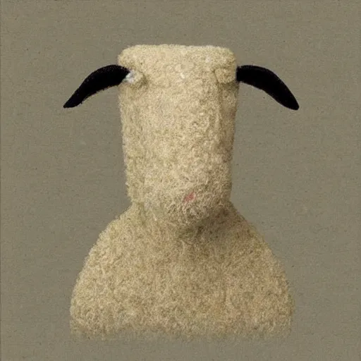 Image similar to anthropomorphic sheep