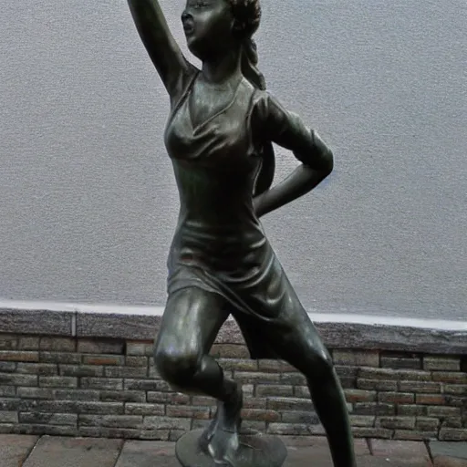 Image similar to statue of dancing girl by carole a. feuerman