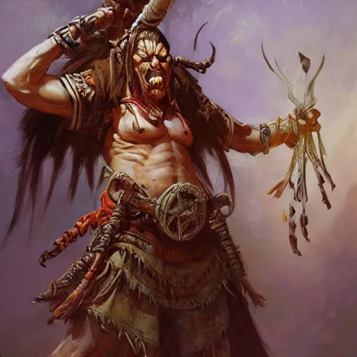 Image similar to diablo iii witch doctor, character art, detailed, by gaston bussiere, j. c. leyendecker, craig mullins