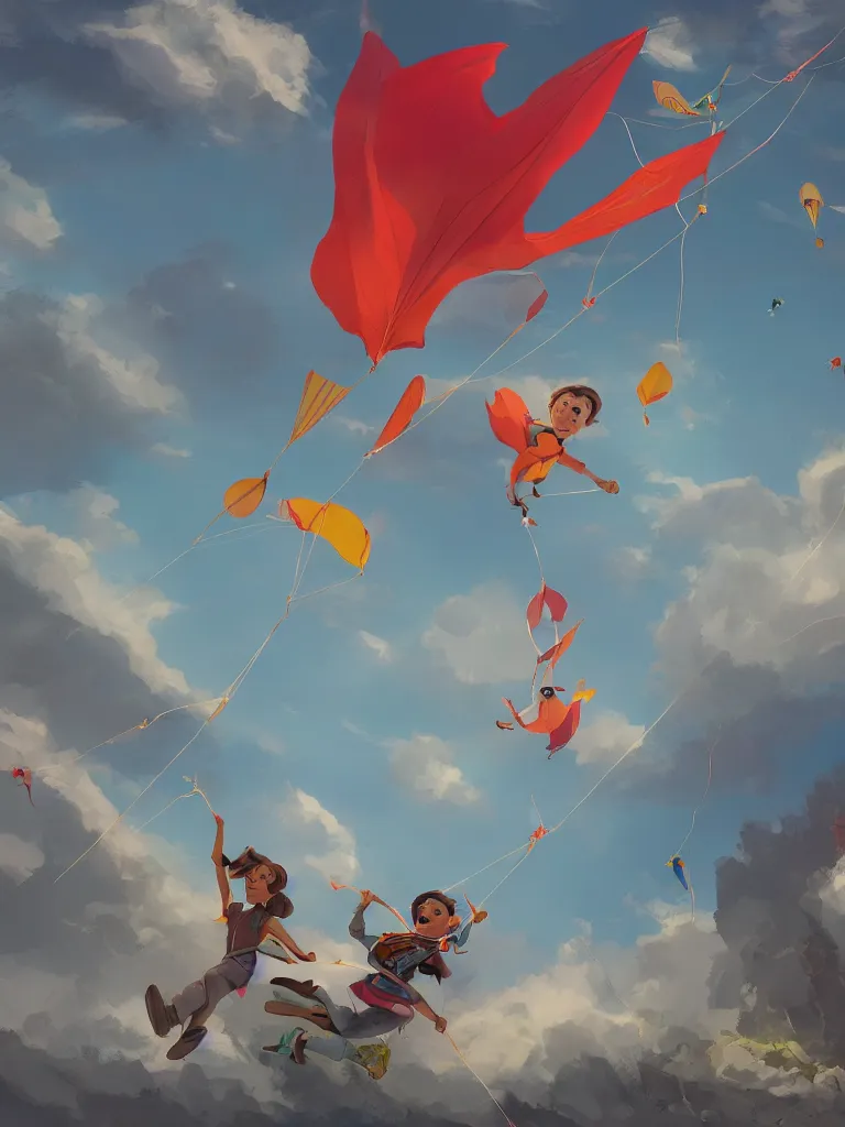 Image similar to go fly a kite by disney concept artists, blunt borders, rule of thirds