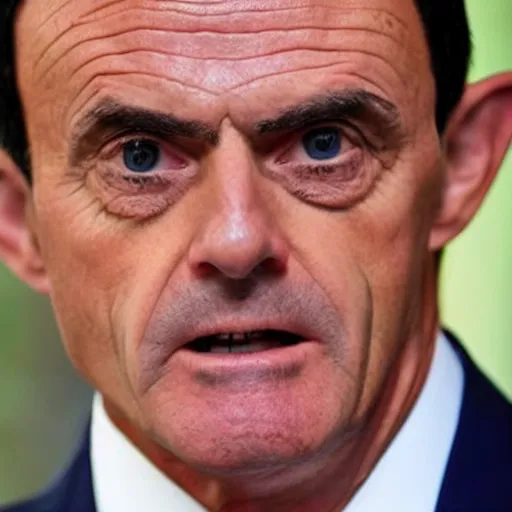 Prompt: Manuel Valls wearing a halloween costume