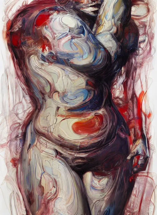 Image similar to it is only with the heart that one can see rightly ; what is essential is invisible to the eye. full body by jenny saville, scifi, neo - gothic, intricate, rich deep colors. part by james jean, part by adrian ghenie and gerhard richter.