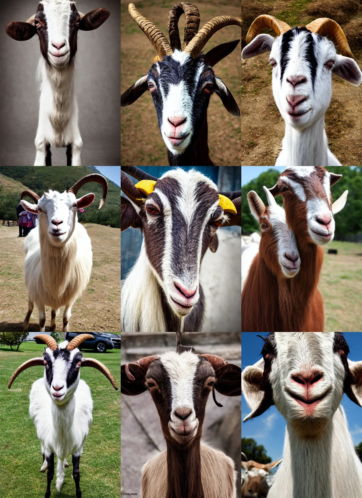 Prompt: high quality photograph of a pimp goat