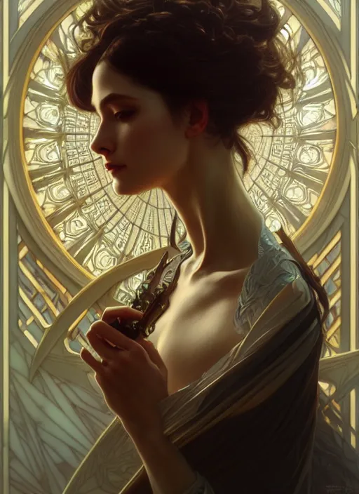 Prompt: portrait of draconian, intricate, elegant, highly detailed, digital painting, artstation, concept art, smooth, sharp focus, illustration, art by artgerm and greg rutkowski and alphonse mucha, 8 k