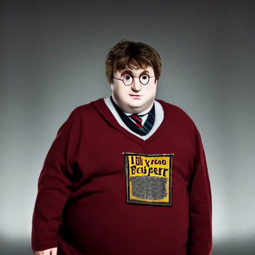 Image similar to obese harry potter, 4 k