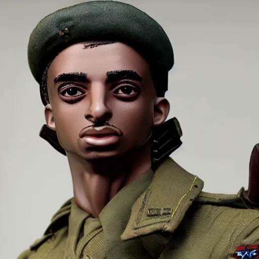 Prompt: playboi carti as a german world war ii soldier 4 k detailed super realistic