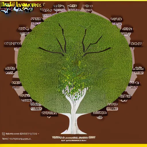 Prompt: the human experience level tree representation