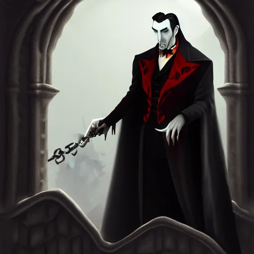 Image similar to the legend of count dracula in roblox, illustration, very detailed, fantasy, dramatic, intricate, elegant, highly detailed, digital painting, artstation, concept art, smooth, sharp focus, illustration, art by Gustave Dore, octane render