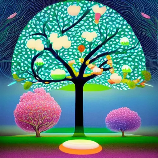 Image similar to tree of life by Chiho Aoshima