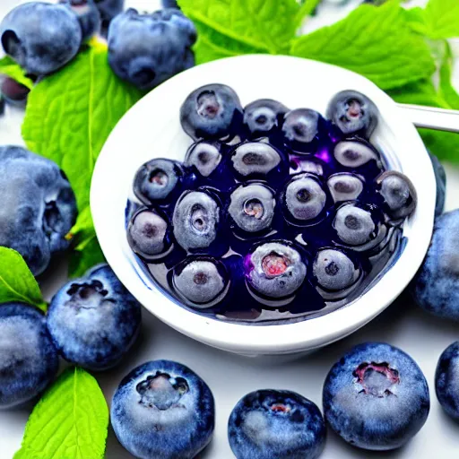 Prompt: blueberry jelly, HD, photo