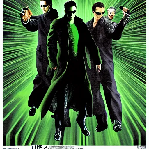 Prompt: the matrix artwork