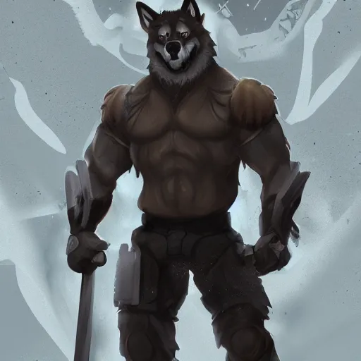 Prompt: strong muscular anthropomorphic wolves, wearing techwear at a car wash, fantasy character art, artstation, 4k