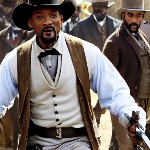 Prompt: will smith in the movie django unchained