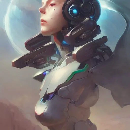 Prompt: mecha female character portrait, by peter mohrbacher and tran ross and takato yamamoto, highly detailed, chillwave, trending on cgsociety, realistic face