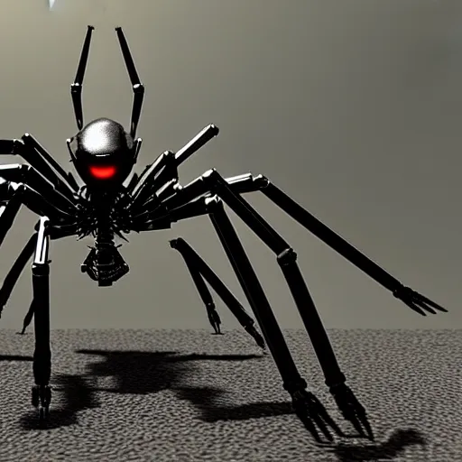 Prompt: mech spider robot, ultra realistic, rendered in unreal engine 5