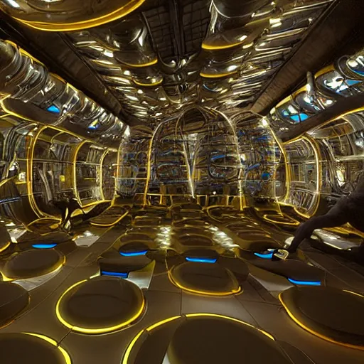 Image similar to cybernetic pods, individual healing pods, humans sleeping, elaborate, highly detailed, dim lighting