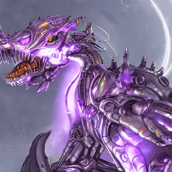 Image similar to detailed mawshot of a giant beautiful stunning goddess anthropomorphic hot robot mecha female dragon, silver sharp streamlined armor, detailed maw, glowing Purple LED eyes, eating a tiny human, food pov, micro pov, dragon art, macro art, furry art, vore, furaffinity, DeviantArt, Eka's Portal, G6