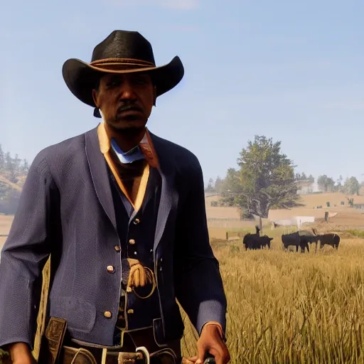 Image similar to Obama in red dead redemption 2 4K detail