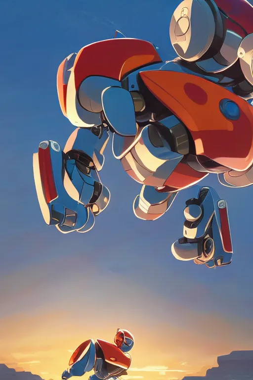 Image similar to metabots medabots medarotto medarot robot minimalist comics, behance hd by jesper ejsing, by rhads, makoto shinkai and lois van baarle, ilya kuvshinov, rossdraws global illumination ray tracing hdr radiating a glowing aura