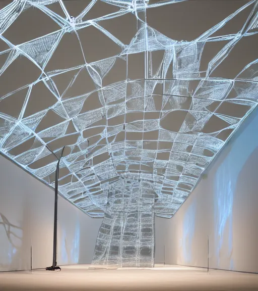 Image similar to x - ray architecture installation, art exhibition, biennale, museum, vr lens, virtual