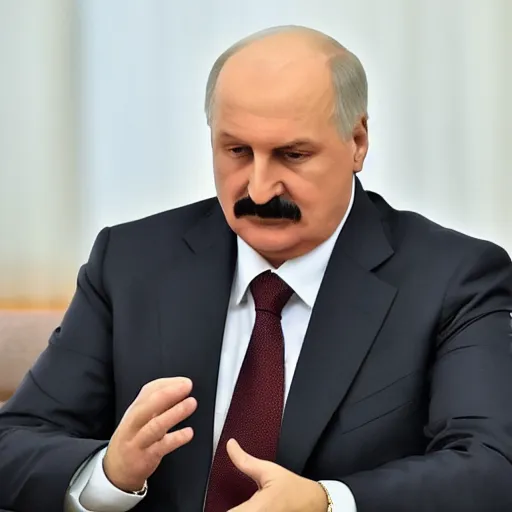 Image similar to Alexander Lukashenko with drip